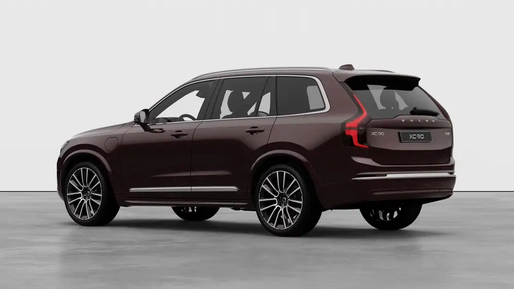 Nouveau Volvo XC90 SUV Ultimate Hybride rechargeable 4 roues motrices Mulberry Red 2