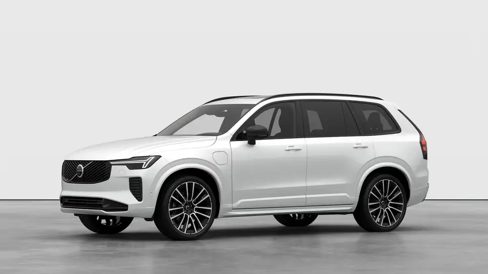 Nouveau Volvo XC90 SUV Ultimate Hybride rechargeable 4 roues motrices Crystal White Pearl 1