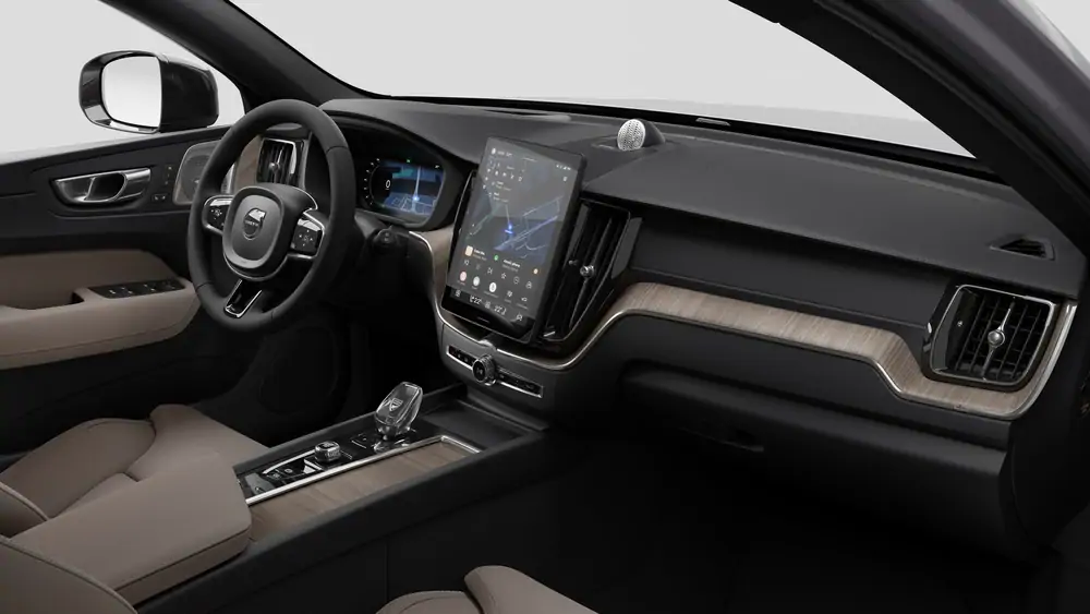 Nouveau Volvo XC60 SUV Ultimate Hybride rechargeable 4 roues motrices Aurora Silver 4