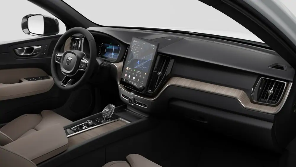 Nouveau Volvo XC60 SUV Plus Hybride rechargeable 4 roues motrices Crystal White Pearl 4