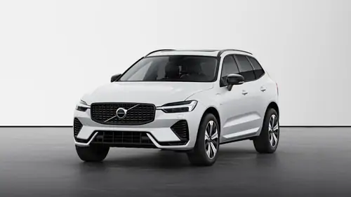 Nouveau Volvo XC60 SUV Plus Hybride rechargeable 4 roues motrices Crystal White Pearl