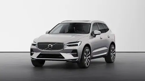 Nouveau Volvo XC60 SUV Ultimate Hybride rechargeable 4 roues motrices Silver Dawn
