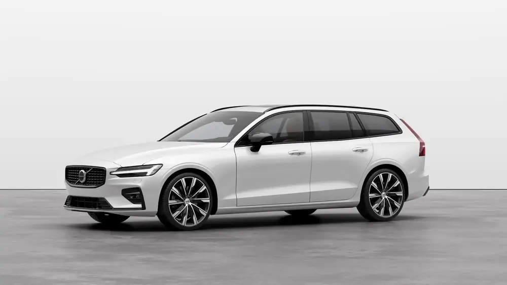 Nouveau Volvo V60 Break Ultimate Mild Hybrid 2 roues motrices (Traction) Crystal White Pearl 1