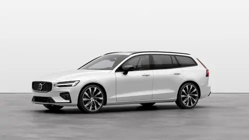 Nouveau Volvo V60 Break Ultimate Mild Hybrid 2 roues motrices (Traction) Crystal White Pearl