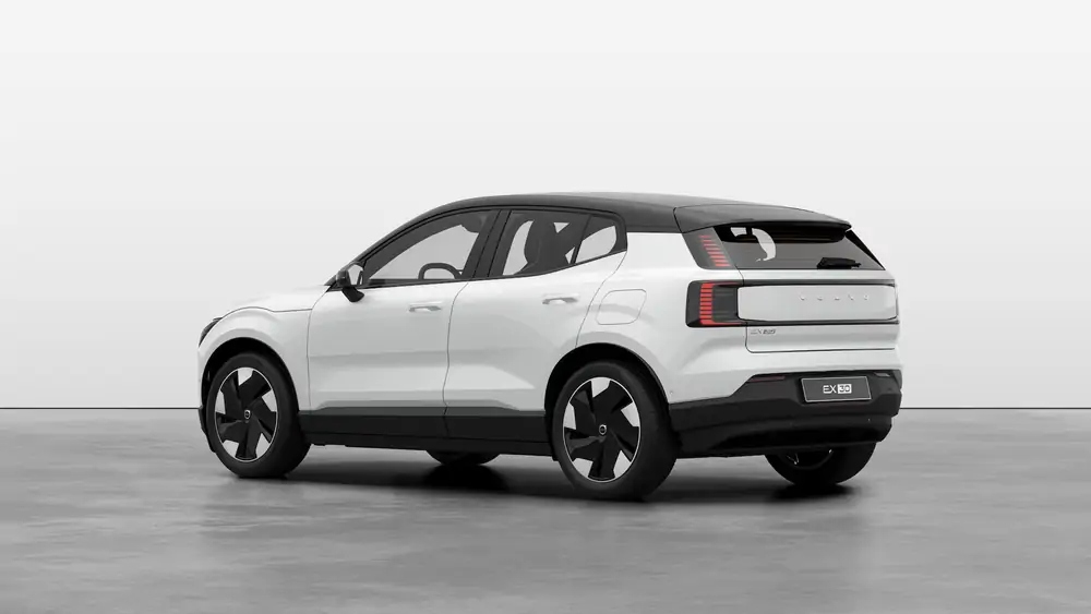 Nouveau Volvo EX30 SUV Ultra Électrique 2 roues motrices (Propulsion) Crystal White Pearl 2