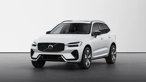 Nouveau Volvo XC60 SUV Plus Hybride rechargeable 4 roues motrices Crystal White Pearl