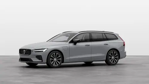 Nouveau Volvo V60 Break Plus Hybride rechargeable 4 roues motrices Vapour Grey