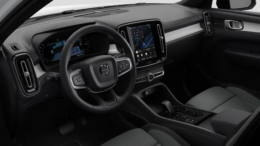 Nouveau Volvo XC40 SUV Plus Micro-hybride 2 roues motrices (Traction) Crystal White Pearl 4