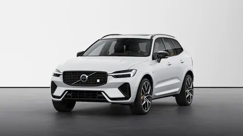 Nouveau Volvo XC60 SUV Polestar Engineered Hybride rechargeable 4 roues motrices Crystal White Pearl