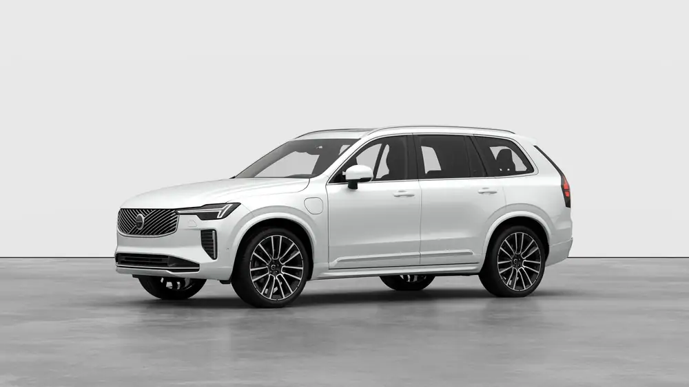 Nouveau Volvo XC90 SUV Ultimate Hybride rechargeable 4 roues motrices Crystal White Pearl 1