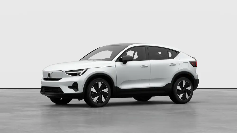Nouveau Volvo EC40 Crossover (SUV Coupé) Plus Électrique 2 roues motrices (Propulsion) Crystal White Pearl 1