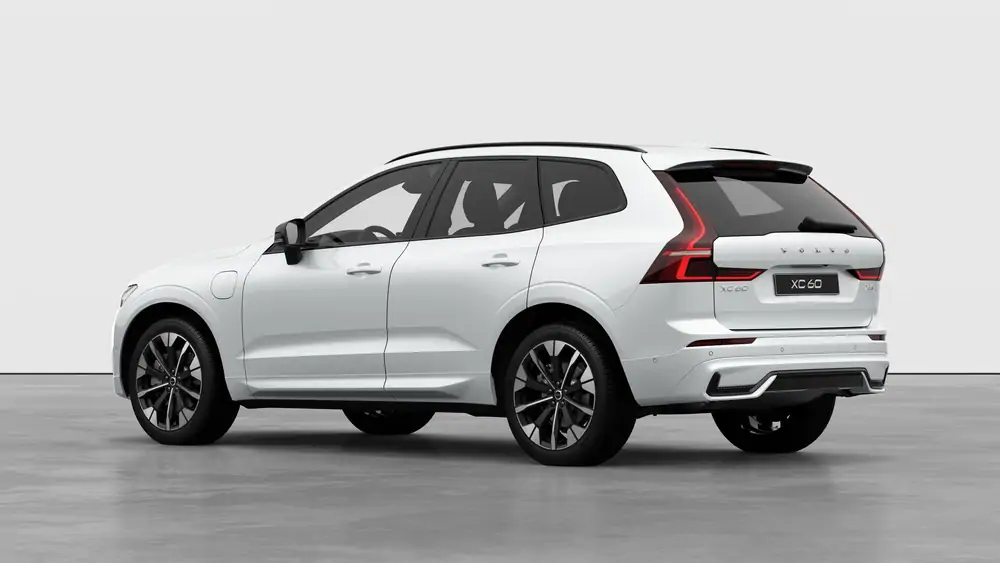 Nouveau Volvo XC60 SUV Ultimate Hybride rechargeable 4 roues motrices Crystal White Pearl 2