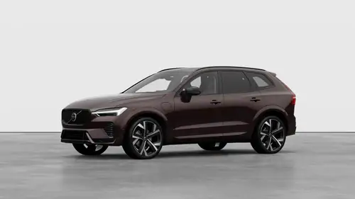 Nouveau Volvo XC60 SUV Ultimate Hybride rechargeable 4 roues motrices Mulberry Red