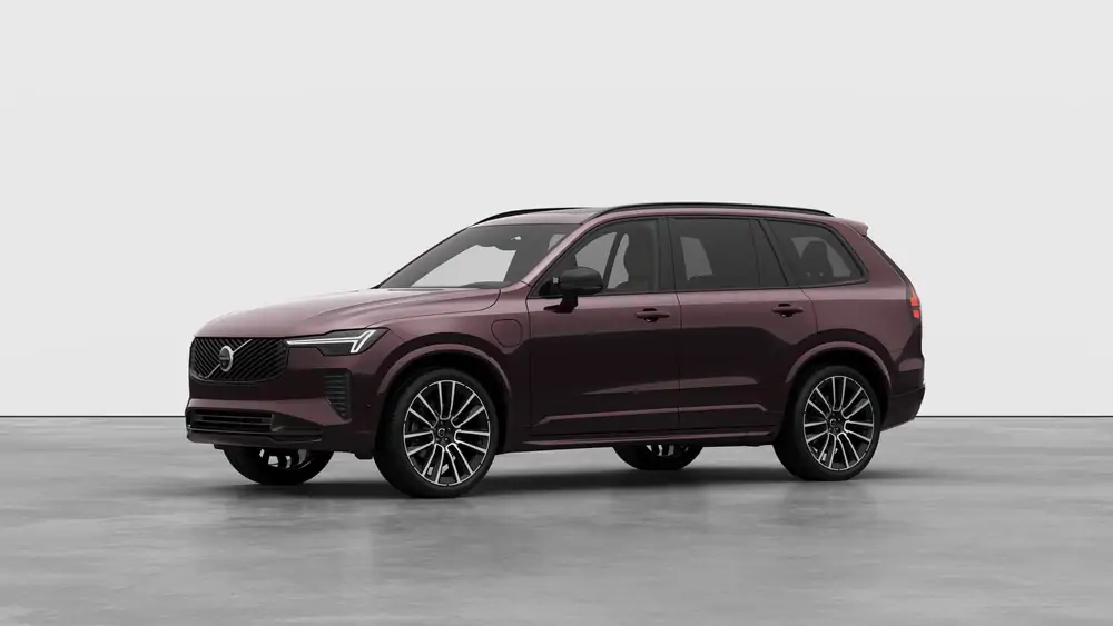 Nouveau Volvo XC90 SUV Ultimate Hybride rechargeable 4 roues motrices Mulberry Red 1