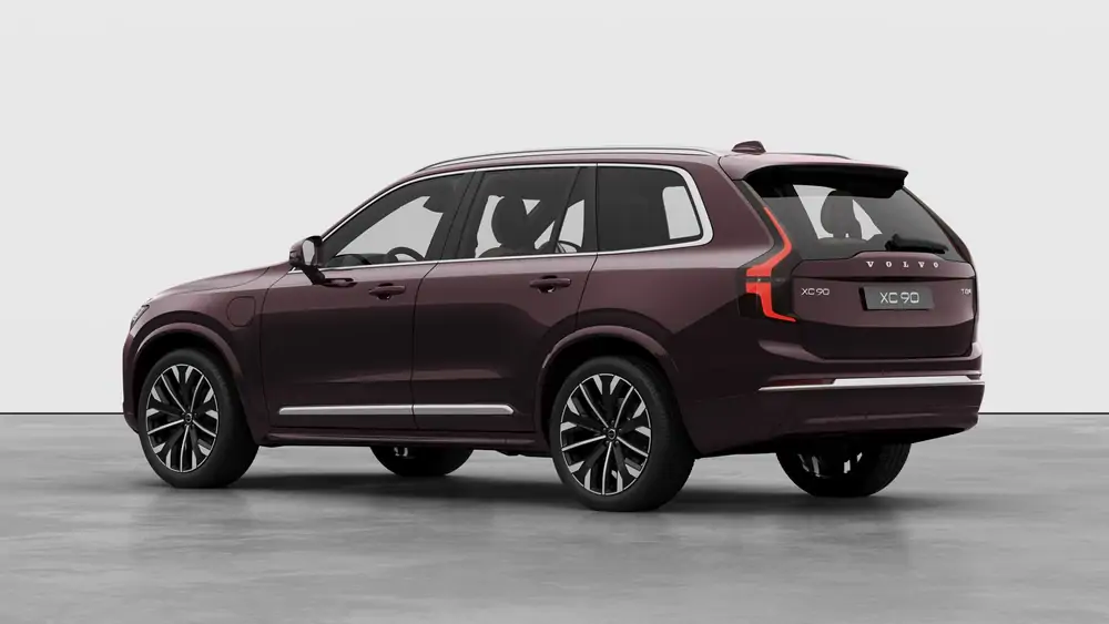 Nouveau Volvo XC90 SUV Ultimate Hybride rechargeable 4 roues motrices Mulberry Red 2