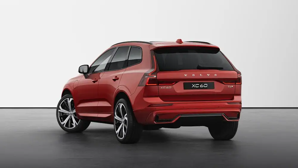 Nouveau Volvo XC60 SUV Ultimate Hybride rechargeable 4 roues motrices Fusion Red 2