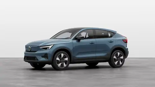 Nouveau Volvo EC40 Crossover (SUV Coupé) Plus Électrique 2 roues motrices (Propulsion) Fjord Blue