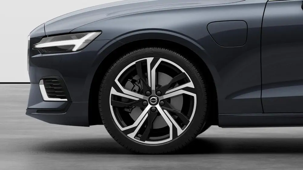 Nouveau Volvo V60 Break Ultimate Hybride rechargeable 4 roues motrices Denim Blue 3