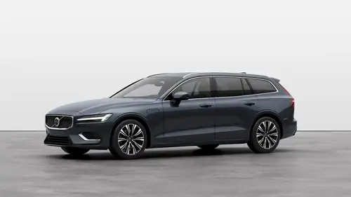 Nouveau Volvo V60 Break Ultimate Hybride rechargeable 4 roues motrices Denim Blue
