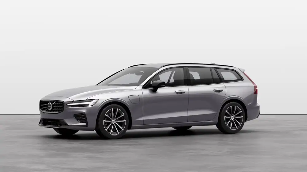 Nouveau Volvo V60 Break Plus Hybride rechargeable 4 roues motrices Aurora Silver 1