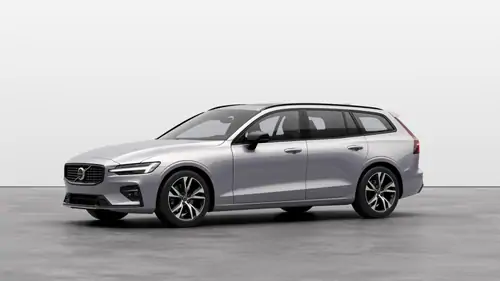 Nouveau Volvo V60 Break Ultimate Mild Hybrid 2 roues motrices (Traction) Silver Dawn
