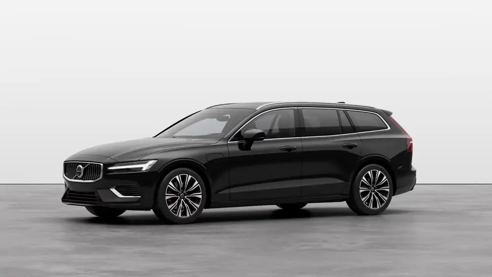 Nouveau Volvo V60 Break Ultimate Hybride rechargeable 4 roues motrices Onyx Black 1