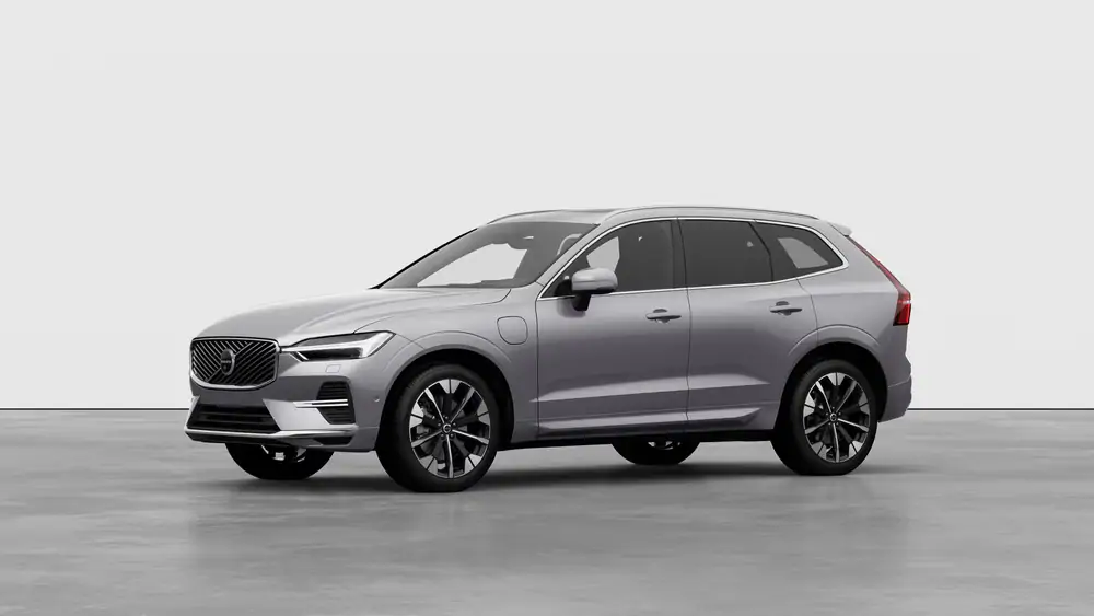 Nouveau Volvo XC60 SUV Ultimate Hybride rechargeable 4 roues motrices Aurora Silver 1