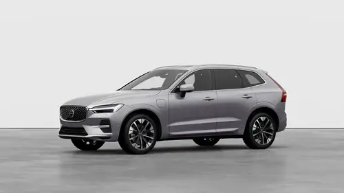 Nouveau Volvo XC60 SUV Ultimate Hybride rechargeable 4 roues motrices Aurora Silver