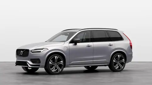 Nouveau Volvo XC90 SUV Ultimate Hybride rechargeable 4 roues motrices Silver Dawn