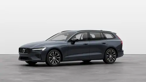 Nouveau Volvo V60 Break Plus Hybride rechargeable 4 roues motrices Denim Blue