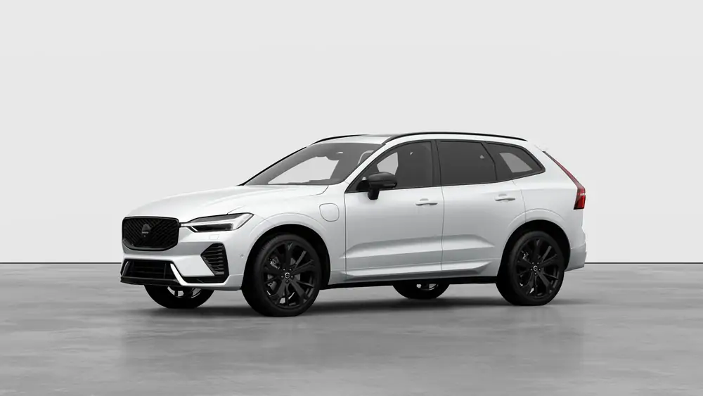 Nouveau Volvo XC60 SUV Ultimate Hybride rechargeable 4 roues motrices Crystal White Pearl 1