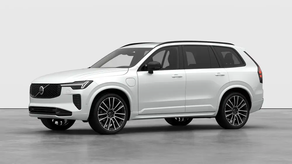 Nouveau Volvo XC90 SUV Ultimate Hybride rechargeable 4 roues motrices Crystal White Pearl 1
