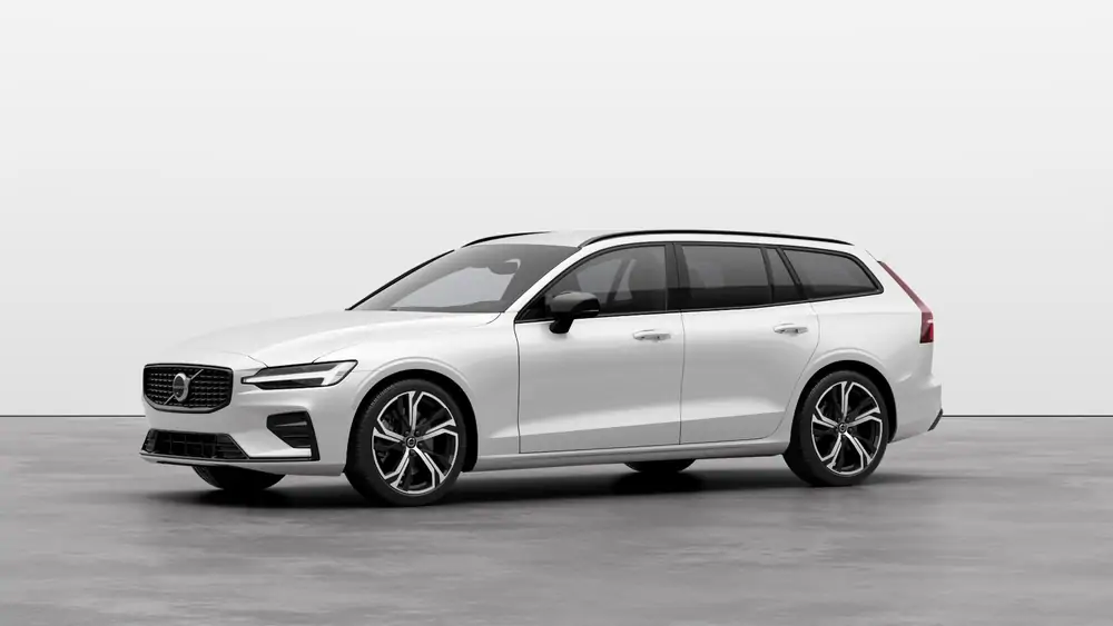 Nouveau Volvo V60 Break Plus Mild Hybrid 2 roues motrices (Traction) Crystal White Pearl 1