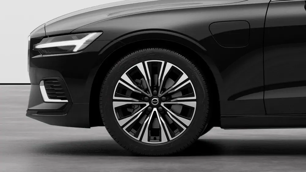 Nouveau Volvo V60 Break Ultimate Hybride rechargeable 4 roues motrices Onyx Black 3