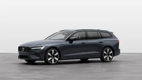 Nouveau Volvo V60 Break Plus Hybride rechargeable 4 roues motrices Denim Blue