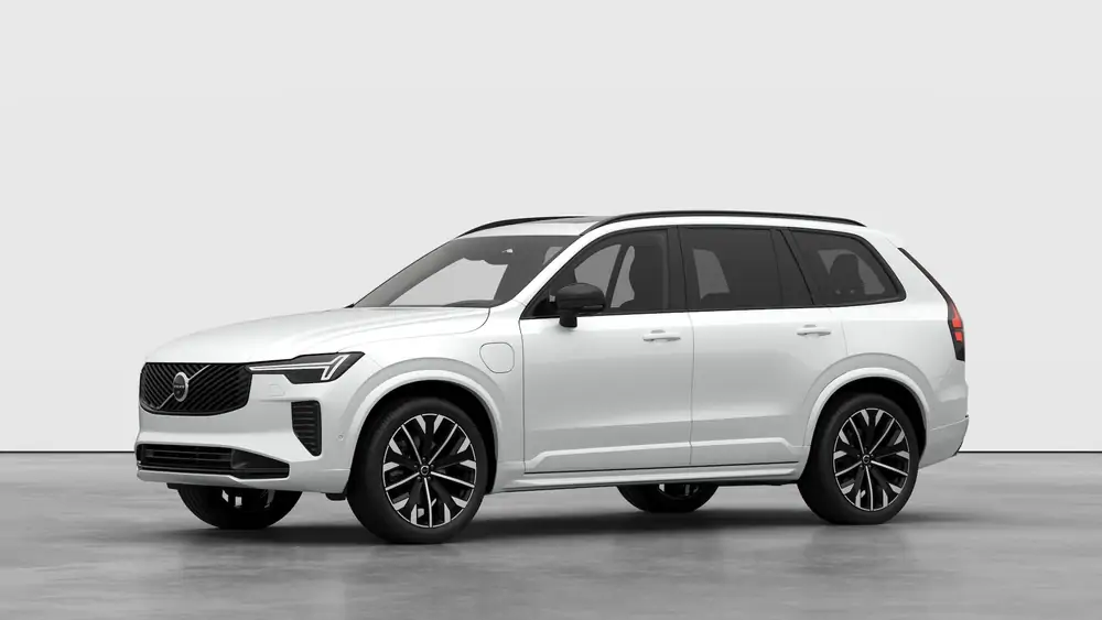 Nouveau Volvo XC90 SUV Ultimate Hybride rechargeable 4 roues motrices Crystal White Pearl 1