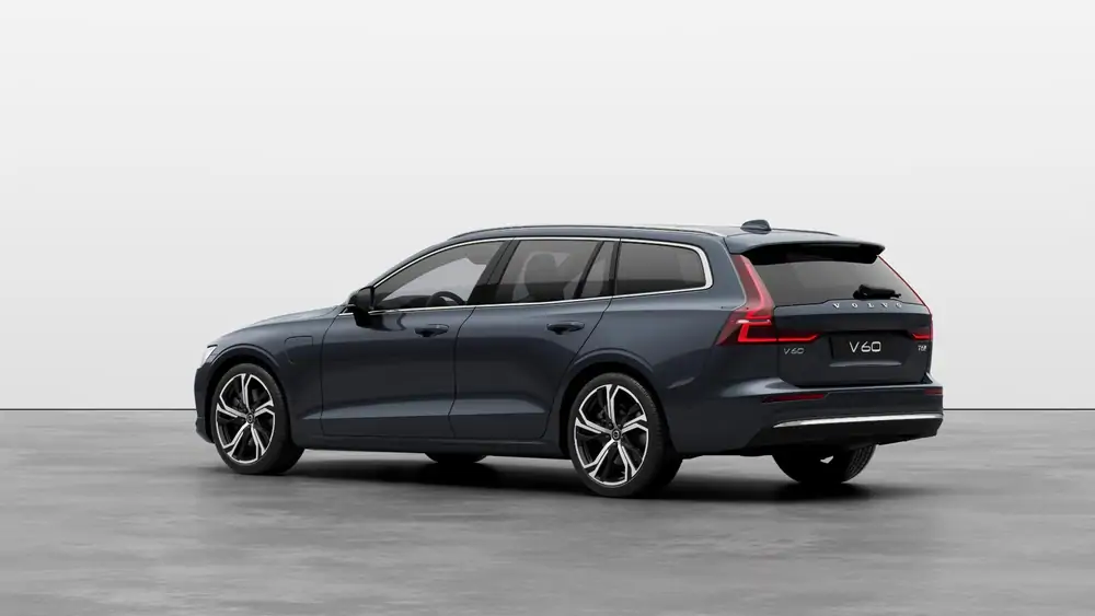 Nouveau Volvo V60 Break Ultimate Hybride rechargeable 4 roues motrices Denim Blue 2