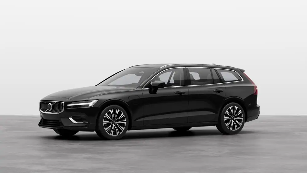 Nouveau Volvo V60 Break Ultimate Hybride rechargeable 4 roues motrices Onyx Black 1
