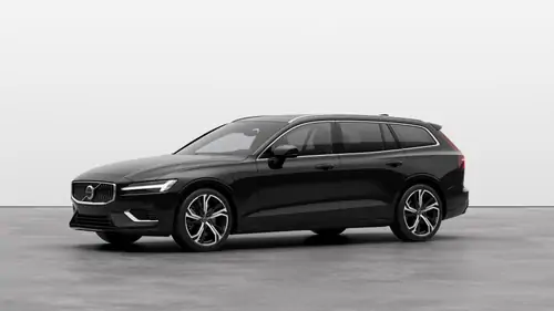 Nouveau Volvo V60 Break Ultimate Hybride rechargeable 4 roues motrices Onyx Black