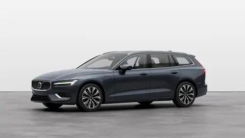 Nouveau Volvo V60 Break Ultimate Hybride rechargeable 4 roues motrices Denim Blue