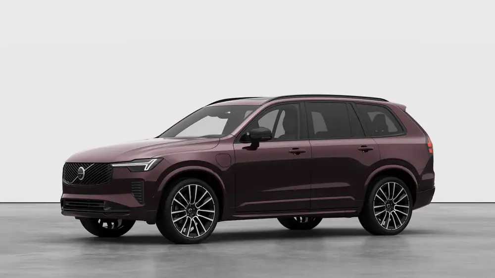 Nouveau Volvo XC90 SUV Ultimate Hybride rechargeable 4 roues motrices Mulberry Red 1