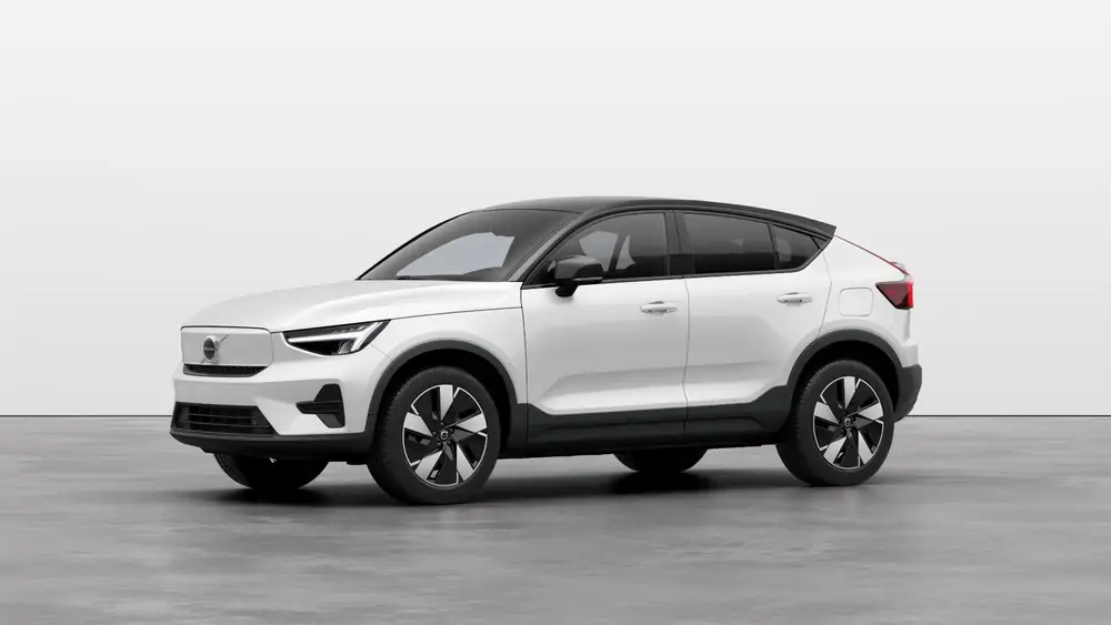 Nouveau Volvo EC40 Crossover (SUV Coupé) Plus Électrique 2 roues motrices (Propulsion) Crystal White Pearl 1