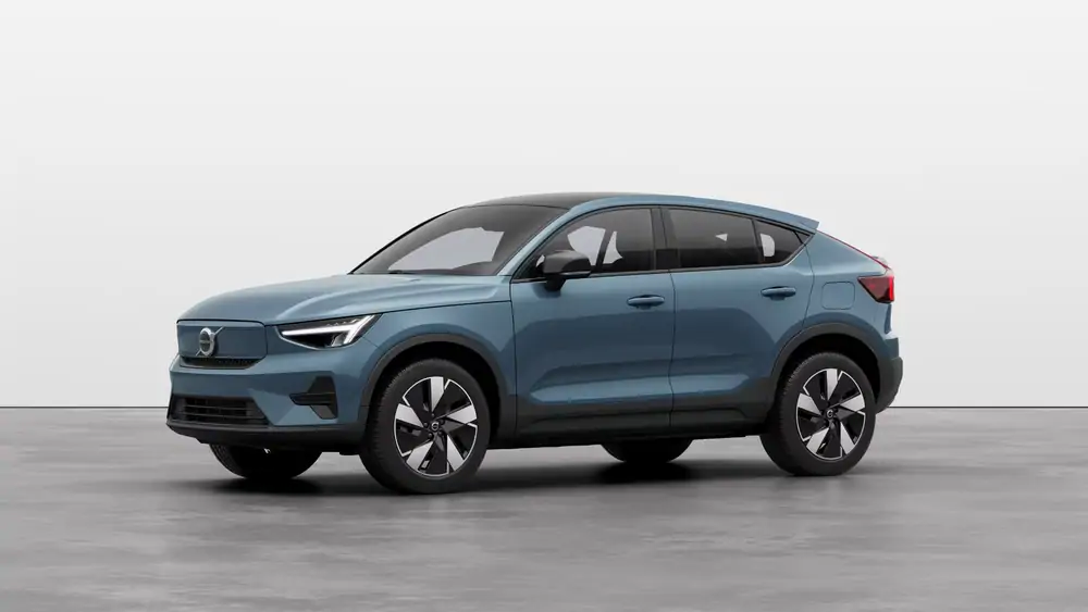 Nouveau Volvo EC40 Crossover (SUV Coupé) Plus Électrique 2 roues motrices (Propulsion) Fjord Blue 1