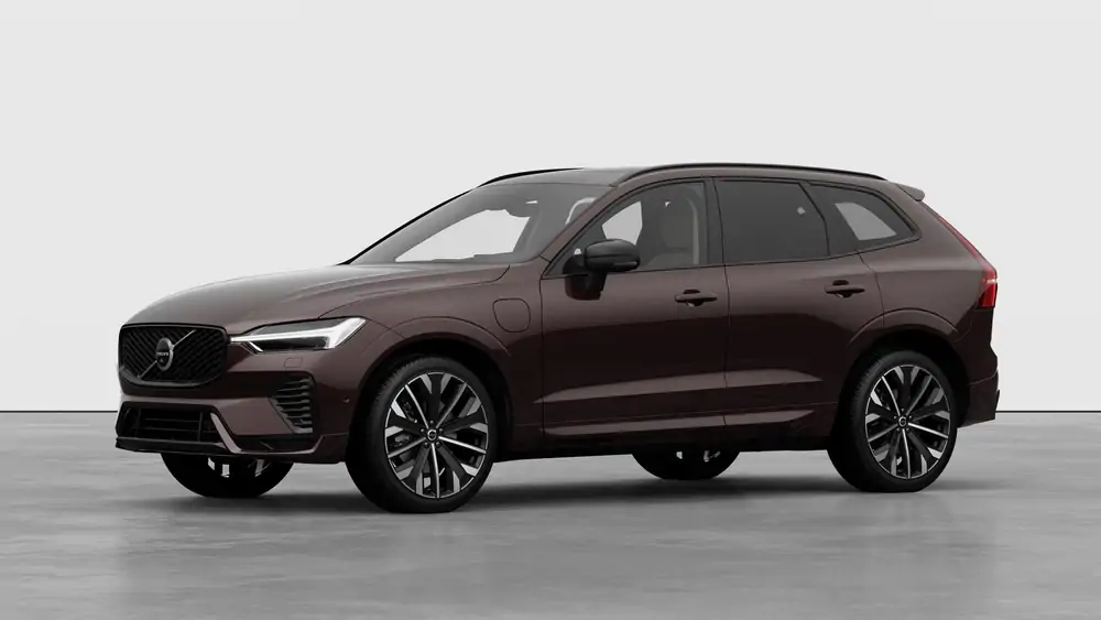 Nouveau Volvo XC60 SUV Ultimate Hybride rechargeable 4 roues motrices Mulberry Red 1