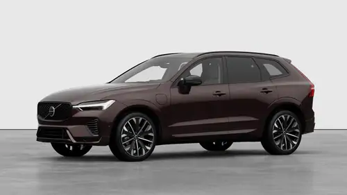 Nouveau Volvo XC60 SUV Ultimate Hybride rechargeable 4 roues motrices Mulberry Red