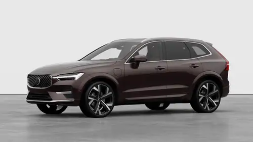 Nouveau Volvo XC60 SUV Ultimate Hybride rechargeable 4 roues motrices Mulberry Red