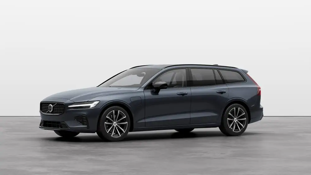 Nouveau Volvo V60 Break Plus Hybride rechargeable 4 roues motrices Denim Blue 1