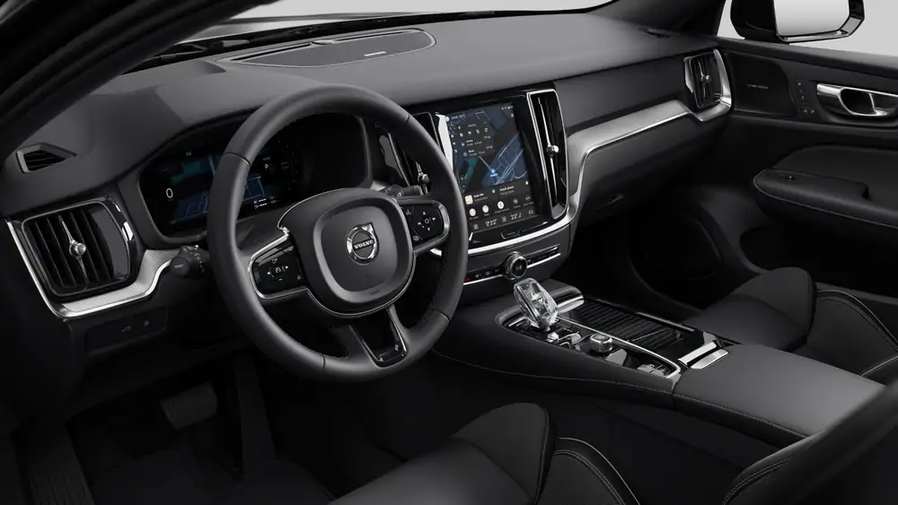 Nouveau Volvo V60 Break Plus Hybride rechargeable 4 roues motrices Onyx Black 4
