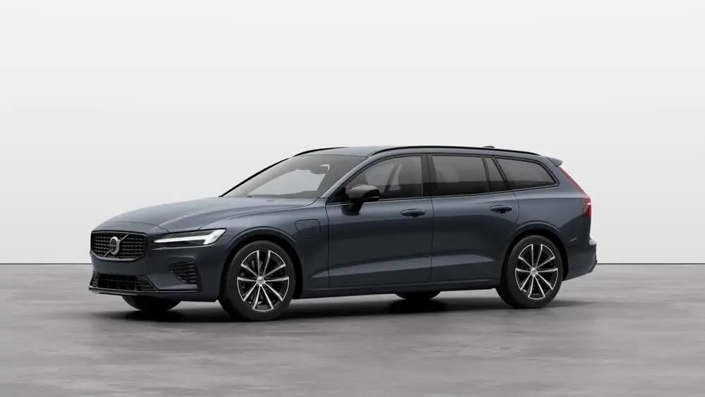Nouveau Volvo V60 Break Plus Hybride rechargeable 4 roues motrices Denim Blue 1