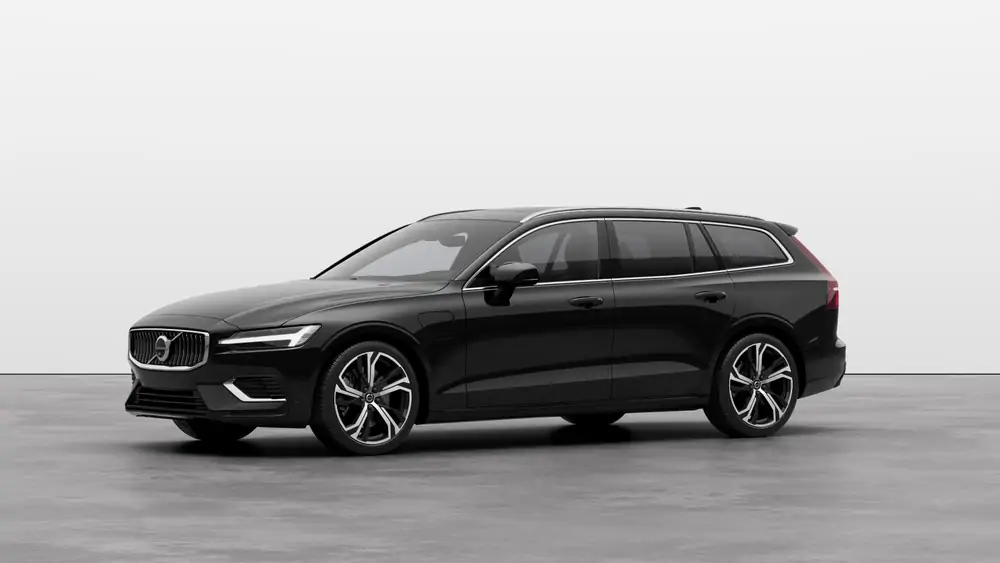 Nouveau Volvo V60 Break Ultimate Hybride rechargeable 4 roues motrices Onyx Black 1